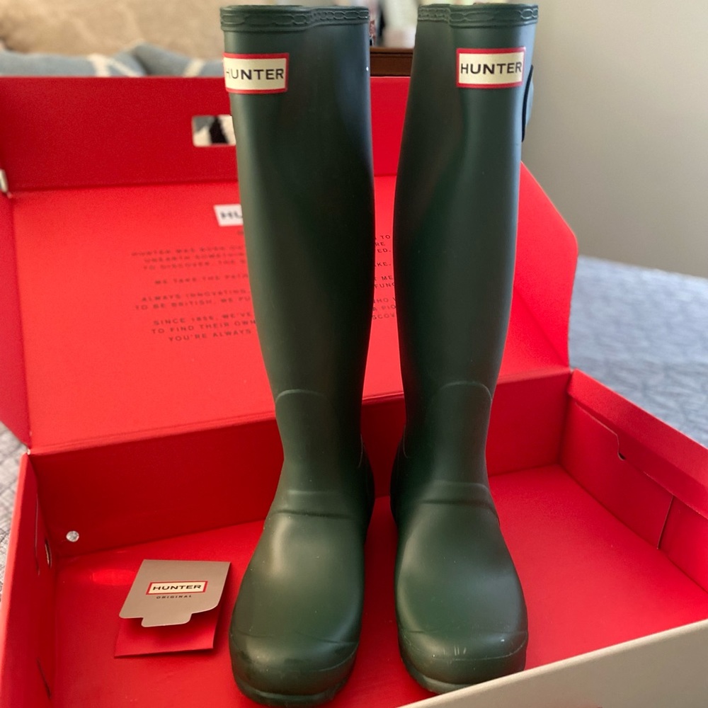 Hunter tall rain boots